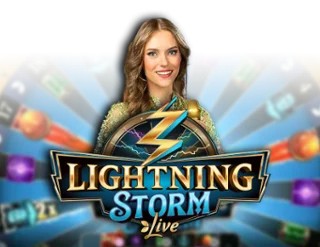 Lightning Storm logo by Evolution at Priced Up Casino