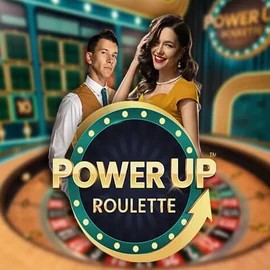 PowerUP Roulette logo by Pragmatic Play at Priced Up Casino