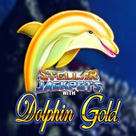 Dolphin Gold with Stellar Jackpots logo by Lightning Box Game at Priced Up CasinoDolphin Gold with Stellar Jackpots